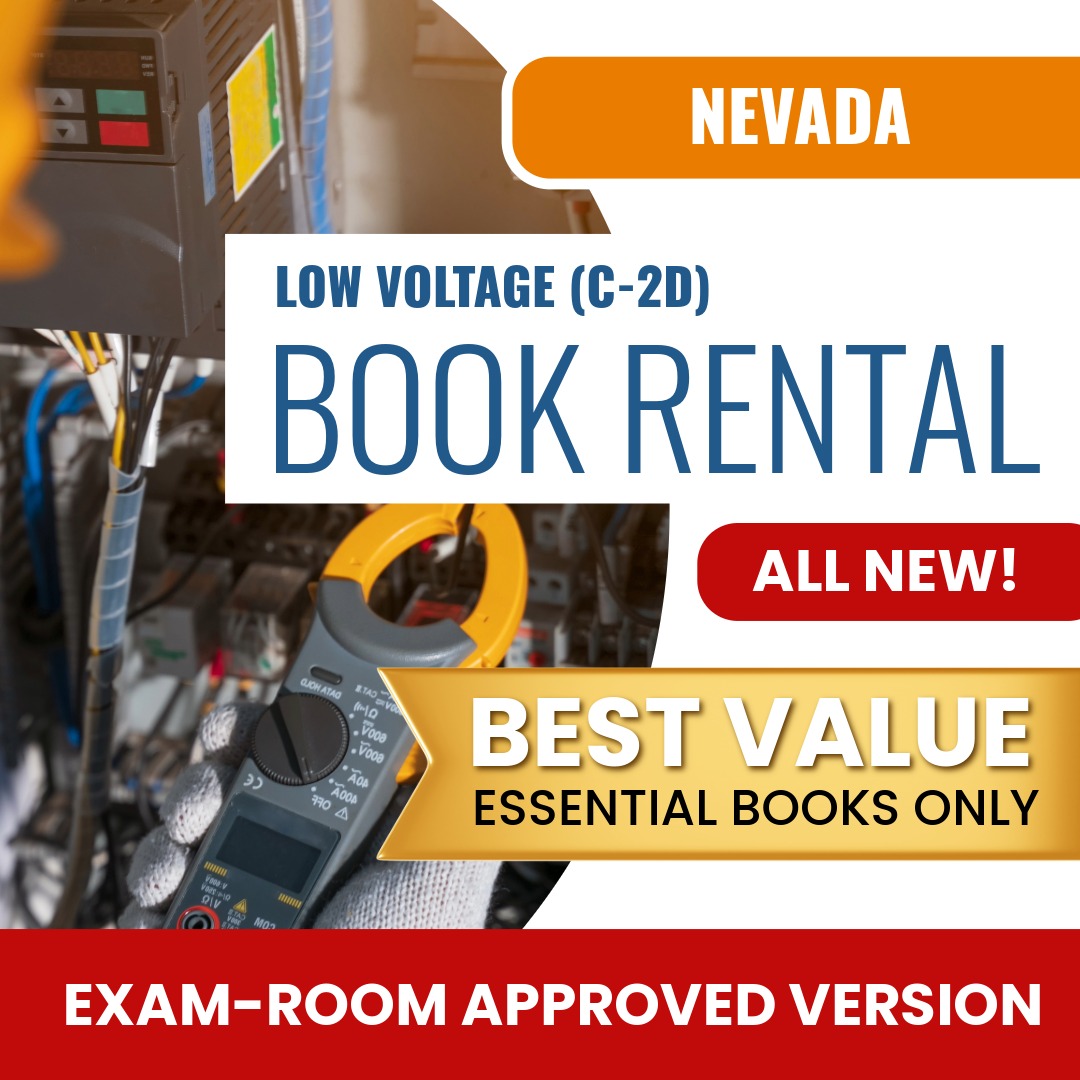 Nevada Low Voltage Contractor (C-2D) - Books & Course Rental - Exam Room Approved