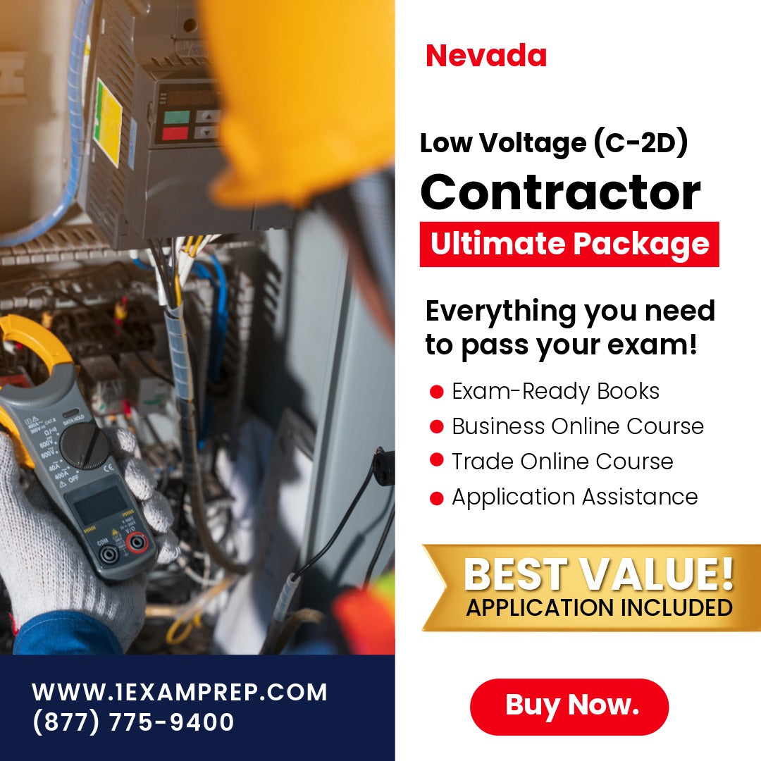 Nevada Low Voltage Contractor (C-2D) Ultimate Exam Prep Rental
