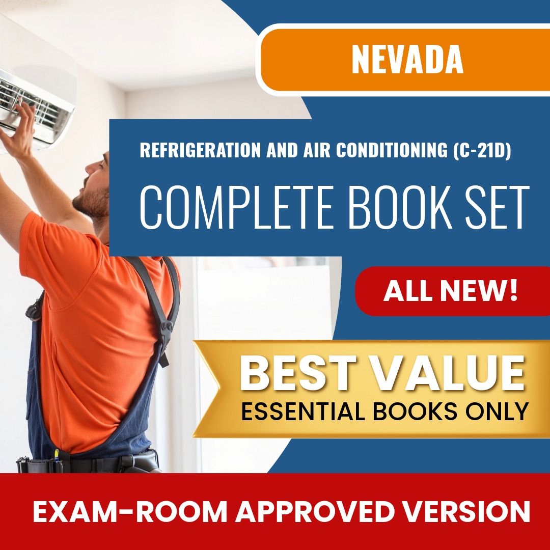 Nevada Refrigeration and Air Conditioning Contractor (C-21D) Books Allowed into Exam Package
