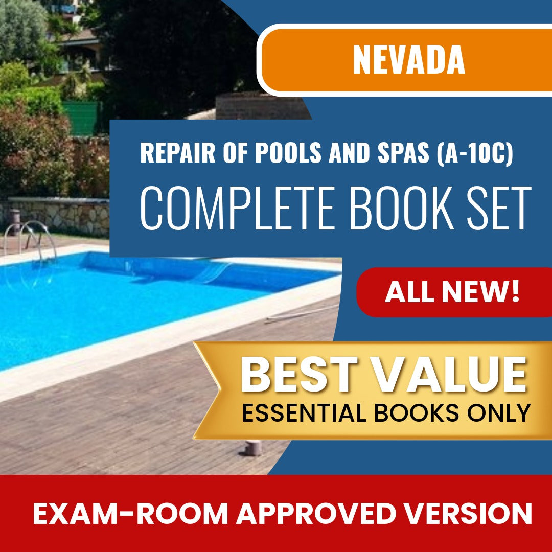 Nevada Repair Of Pools And Spas Contractor (A-10C) Books Allowed into Exam Package