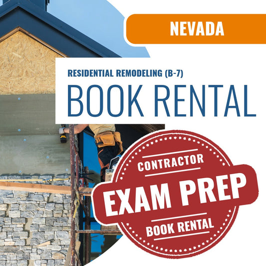 Nevada Residential Remodeling Contractor (B-7) - Books & Courses Rental Package