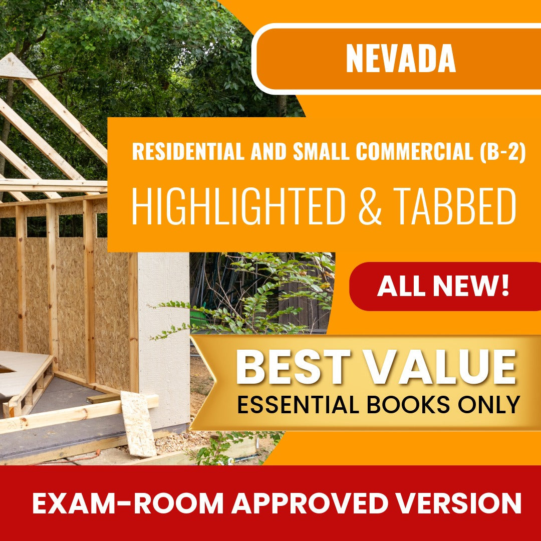 Nevada Residential And Small Commercial (B-2) Highlighted & Tabbed Books Allowed into Exam Package