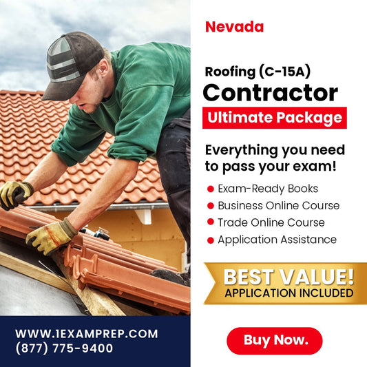 Nevada Roofing Contractor (C-15A) Ultimate Exam Prep Rental