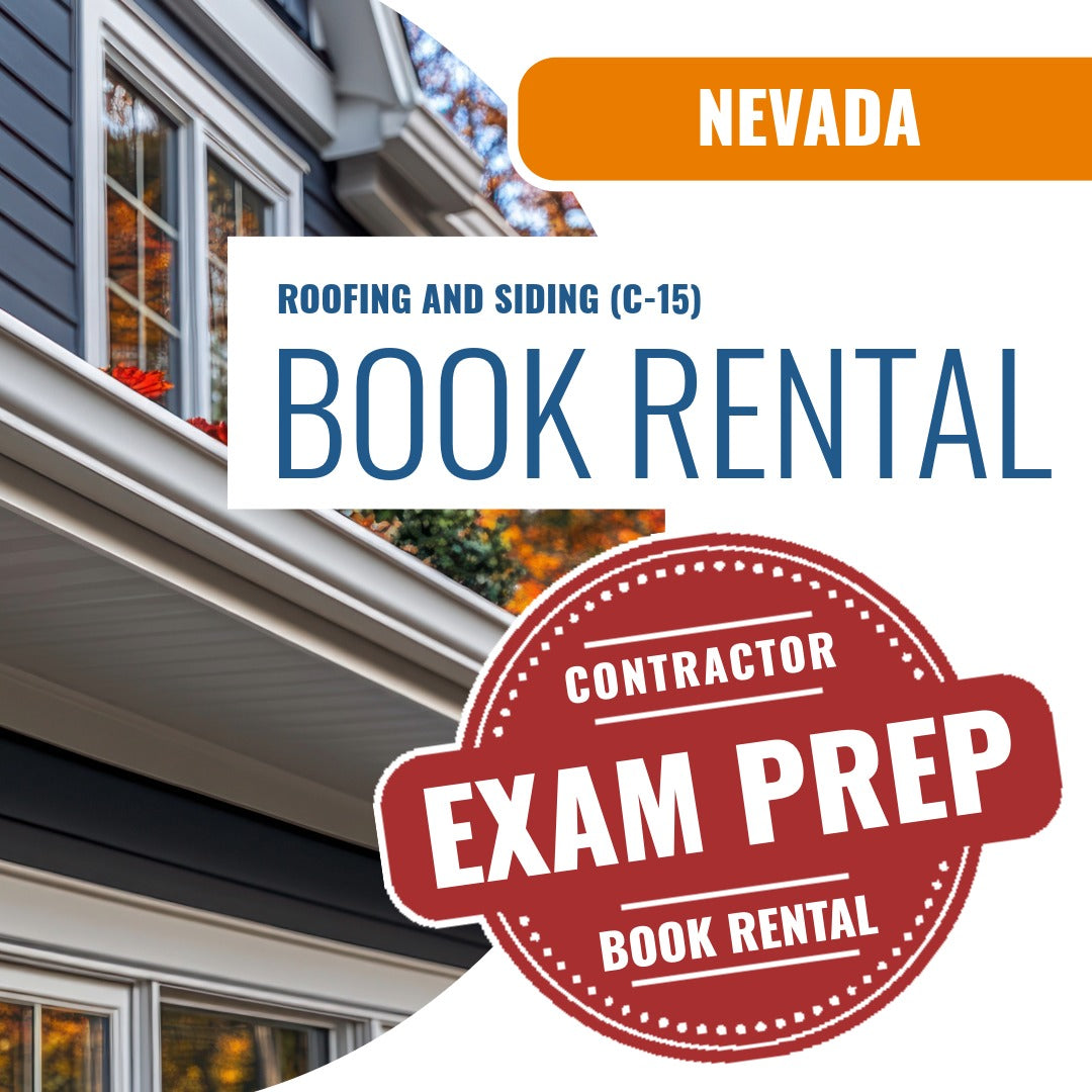 Nevada Roofing and Siding Contractor (C-15) - Books & Courses Rental Package