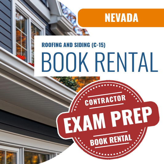 Nevada Roofing and Siding Contractor (C-15) - Books & Courses Rental Package