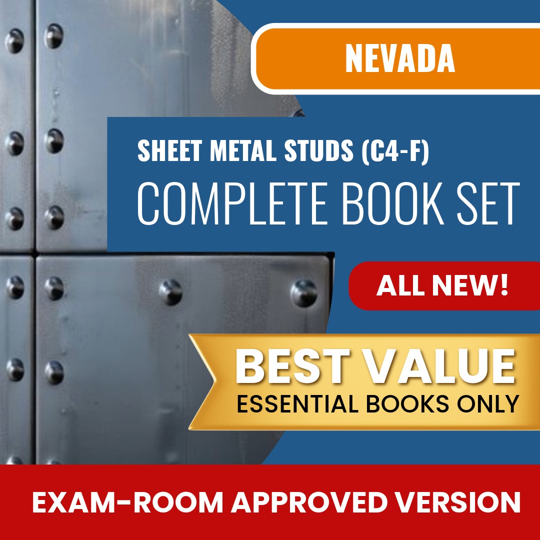 Nevada Sheet Metal Studs Contractor (C4-F) Books Allowed into Exam Package