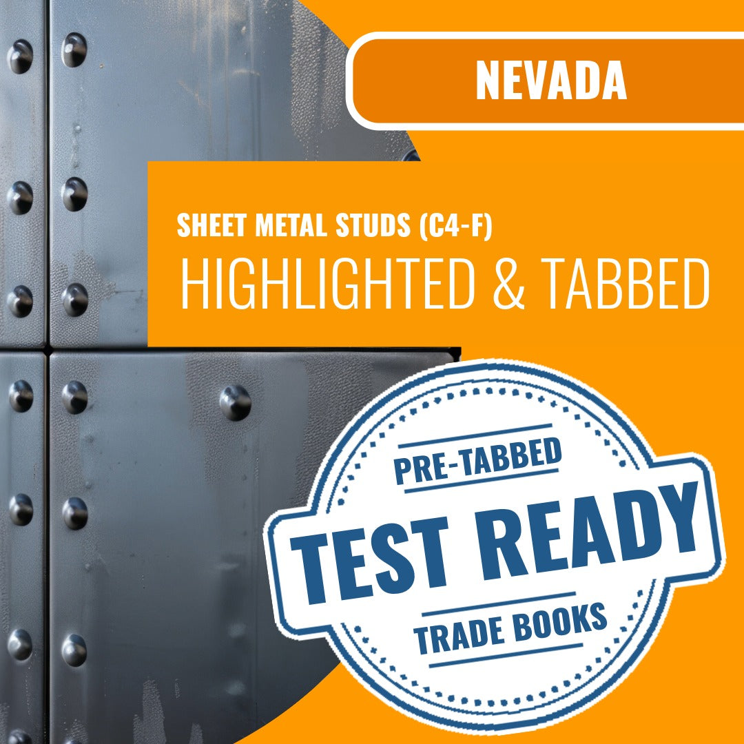 Nevada Sheet Metal Studs Contractor (C4-F) Highlighted & Tabbed Book Package