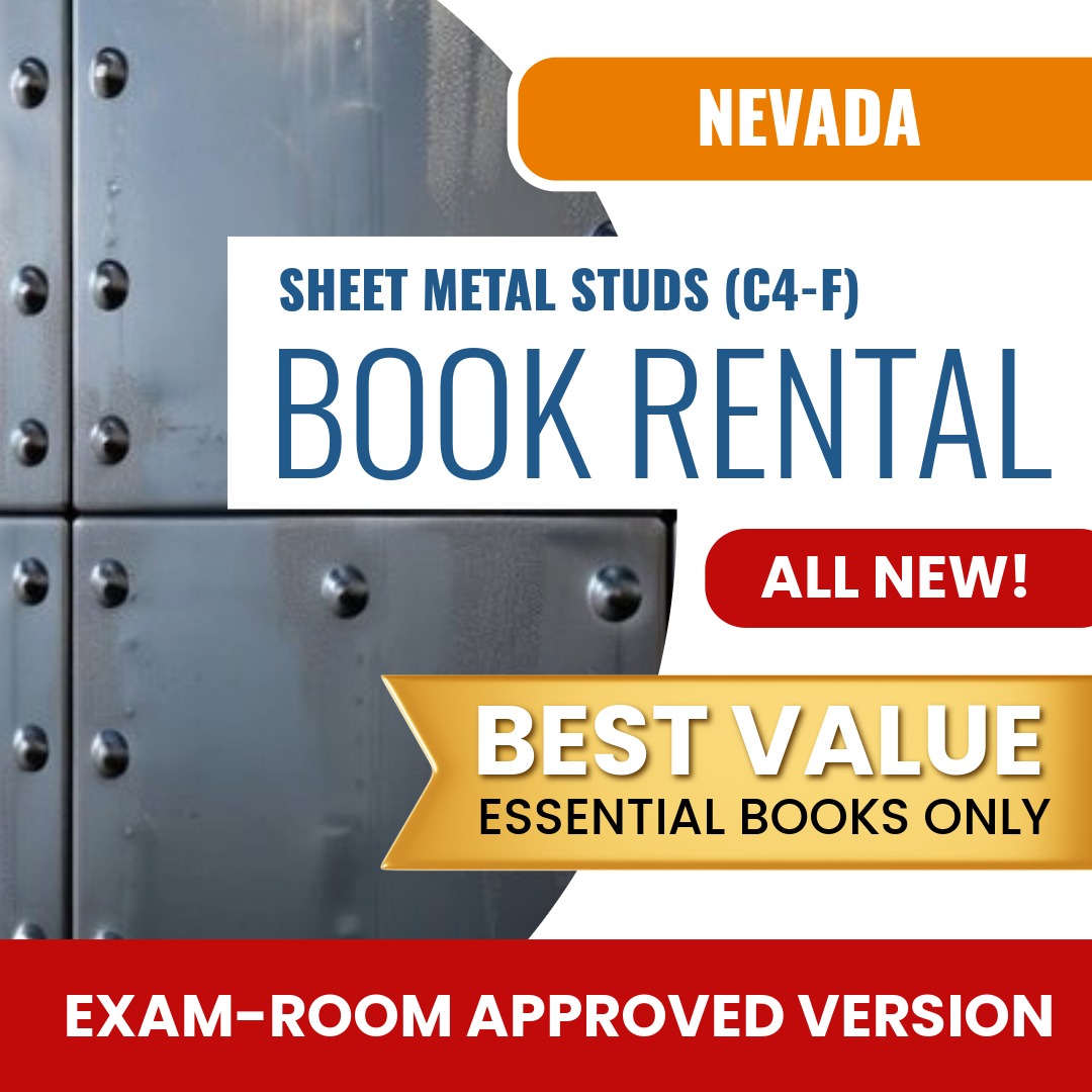 Nevada Sheet Metal Studs Contractor (C4-F)- Books & Course Rental - Exam Room Approved