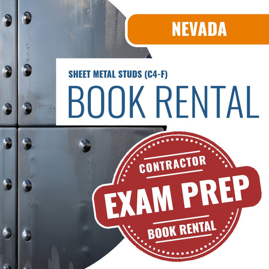 Nevada Sheet Metal Studs Contractor (C4-F) - Books & Courses Rental Package