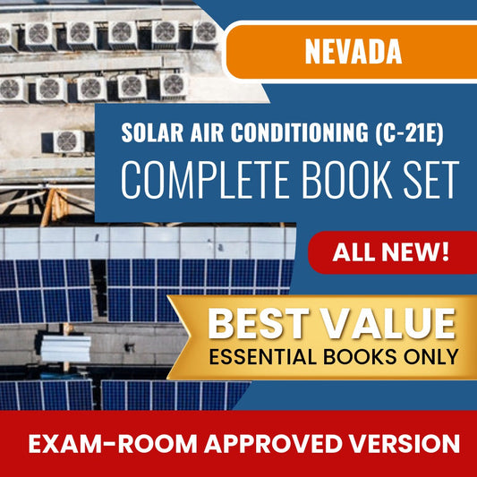 Nevada Solar Air Conditioning Contractor (C-21E) Books Allowed into Exam Package