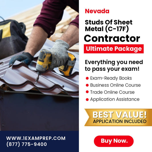 Nevada Studs of Sheet Metal Contractor (C-17F) Ultimate Exam Prep Rental