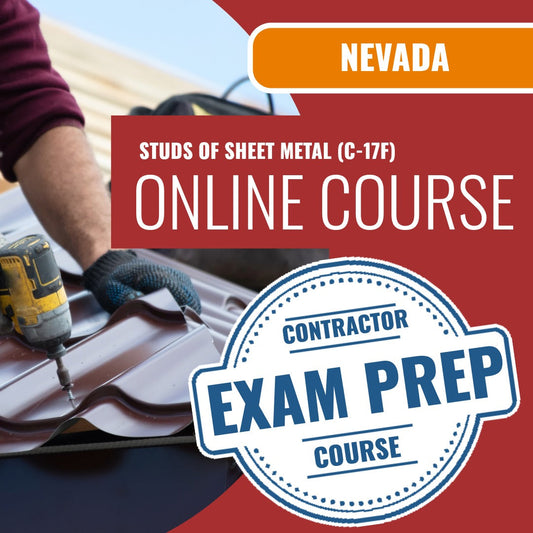 Nevada Studs of Sheet Metal Contractor (C-17F) Exam - Online Exam Prep