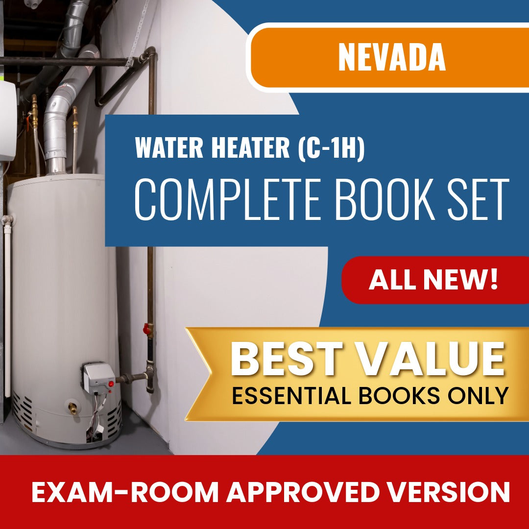 Nevada Water Heater Contractor (C-1H) Books Allowed into Exam Package