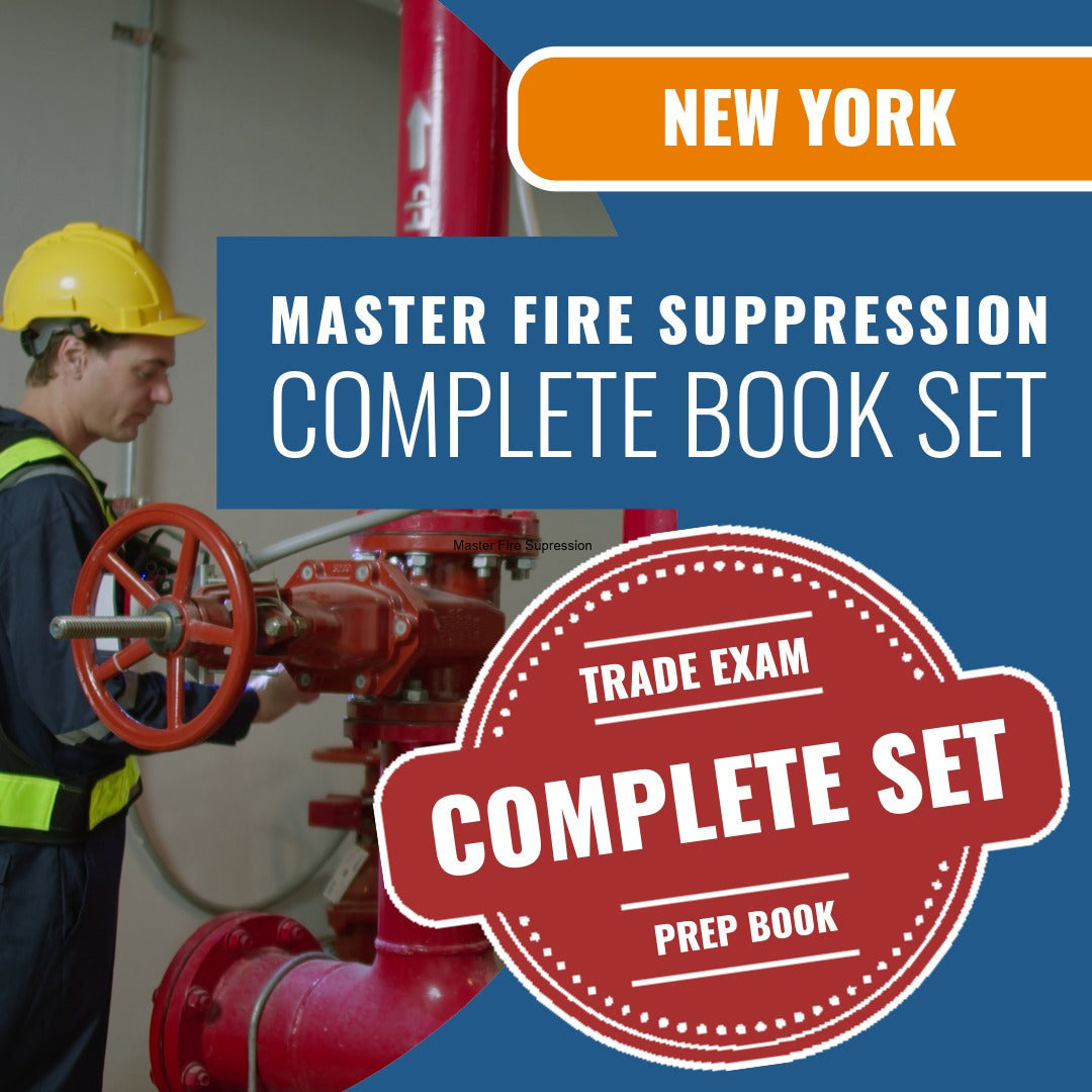 New York Master Fire Suppression Piping Contractor Exam Book Package