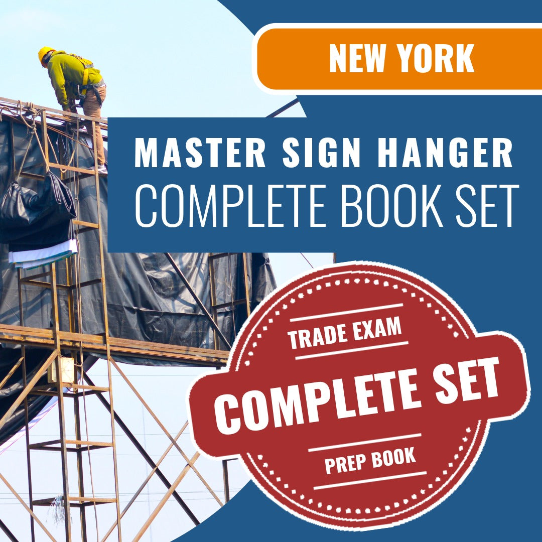 New York Master Sign Hanger Exam Book Package