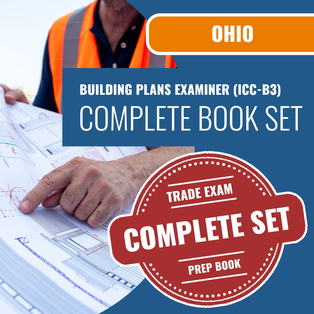 Ohio Building Plans Examiner (ICC - B3) Exam Book Package