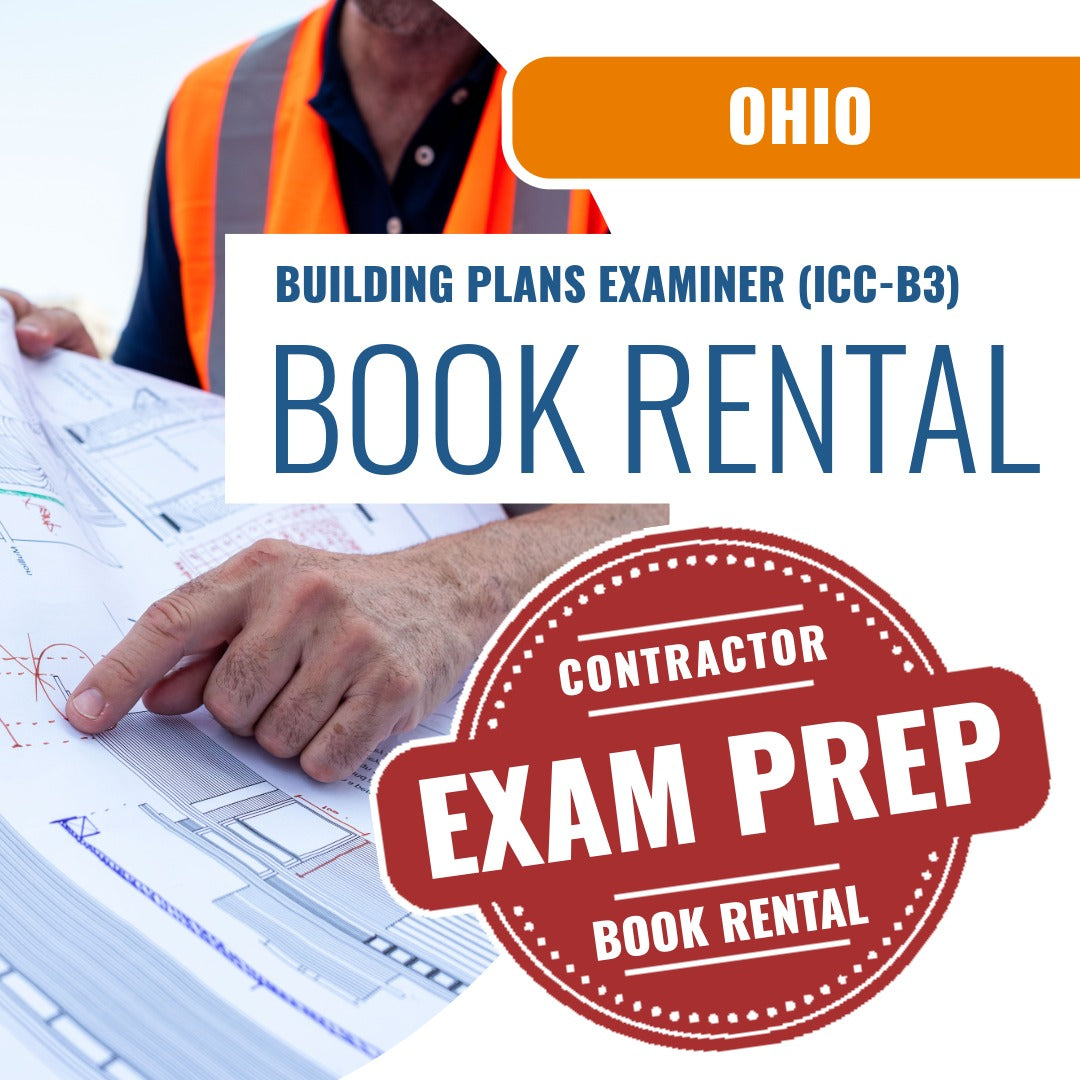 Ohio Building Plans Examiner (ICC - B3) - Books & Courses Rental Package