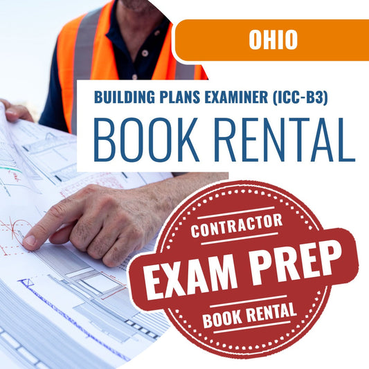 Ohio Building Plans Examiner (ICC - B3) - Books & Courses Rental Package