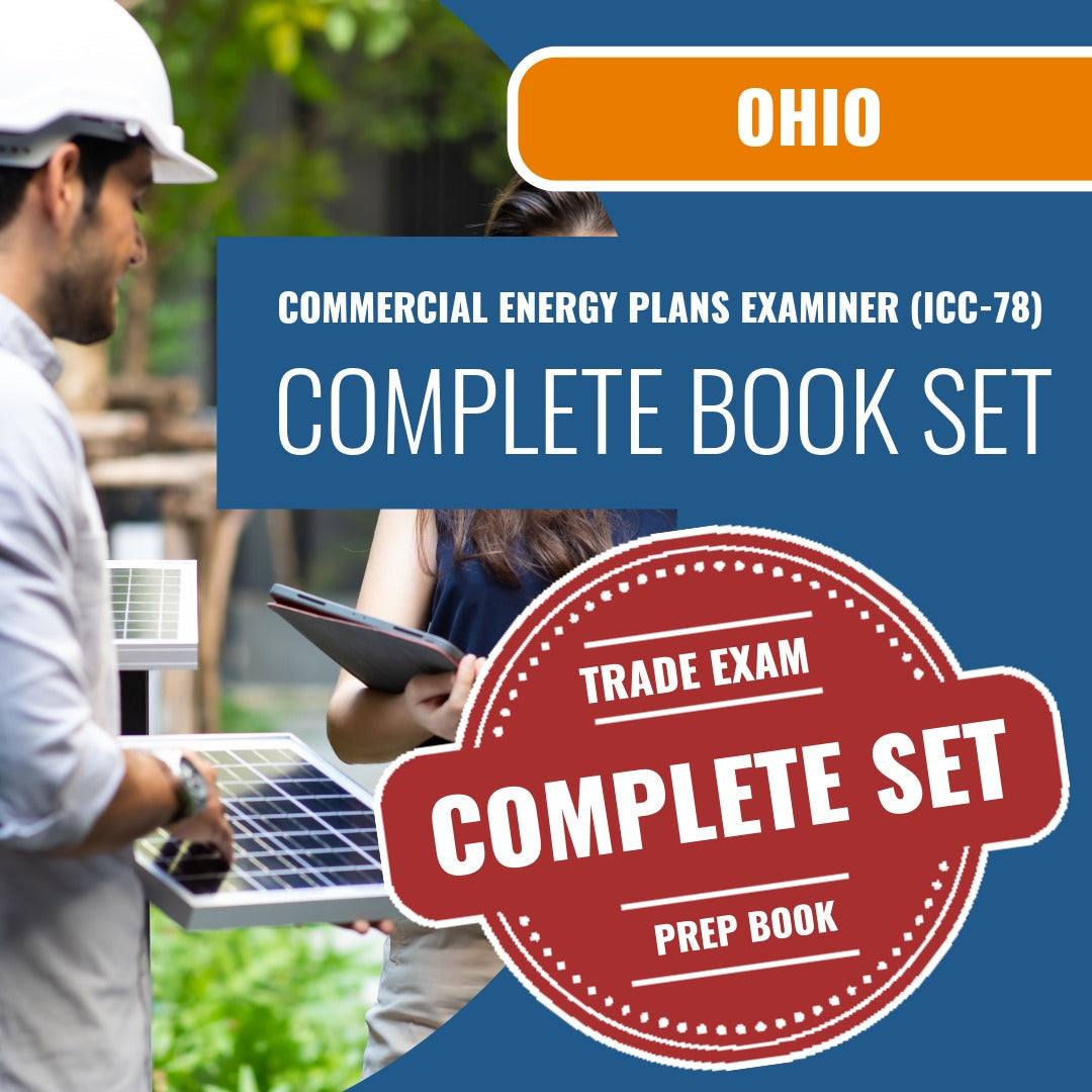 Ohio Commercial Energy Plans Examiner (ICC - 78) Exam Book Package