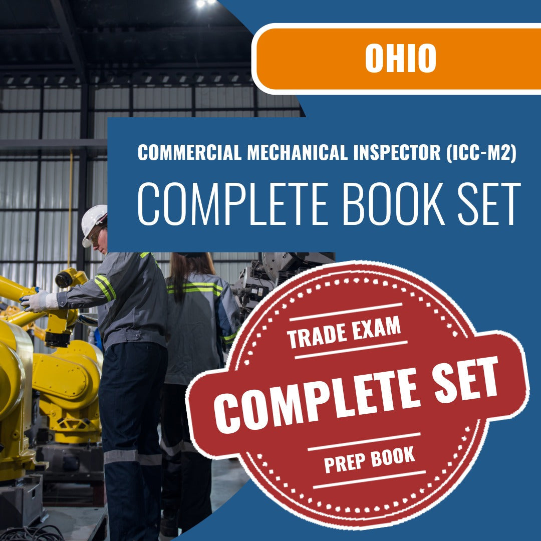 Ohio Commercial Mechanical Inspector (ICC - M2) Exam Book Package