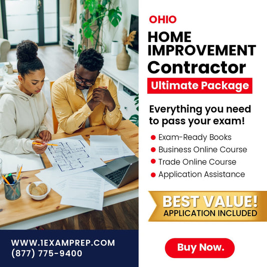 Ohio Home Improvement Contractor (ICC - 767_OH_GC) Exam Ultimate Package