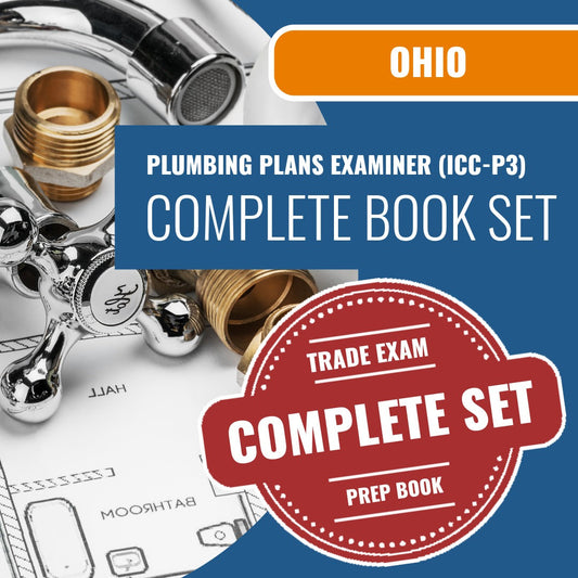 Ohio Plumbing Plans Examiner (ICC - P3) Exam Book Package