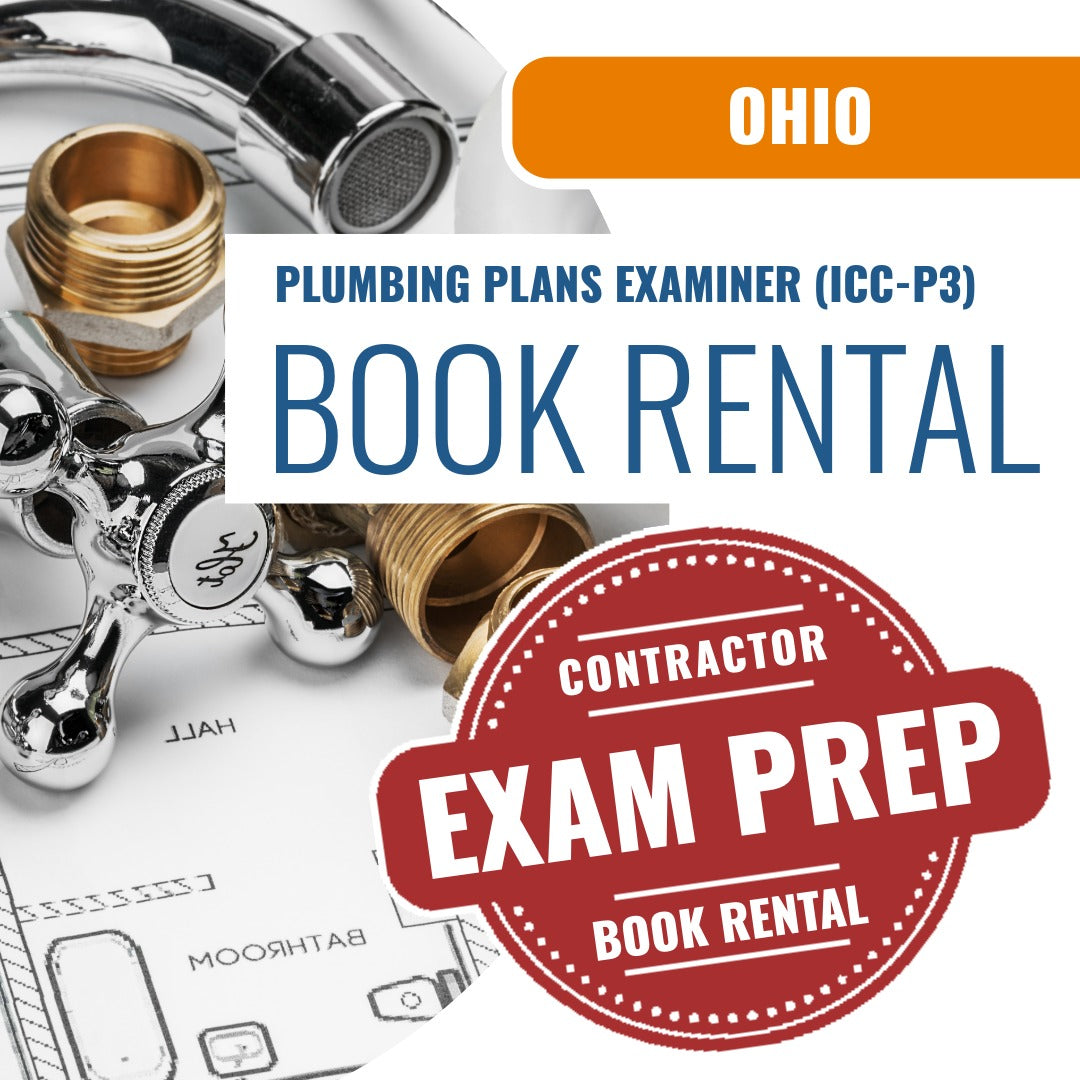 Ohio Plumbing Plans Examiner (ICC - P3) - Books & Courses Rental Package