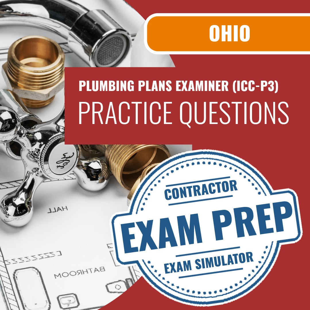 Ohio Plumbing Plans Examiner (ICC - P3) - Online Exam Prep