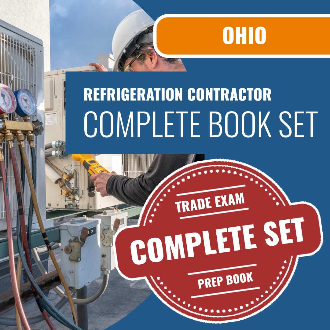 Ohio Refrigeration Contractor (ICC) Exam Book Package