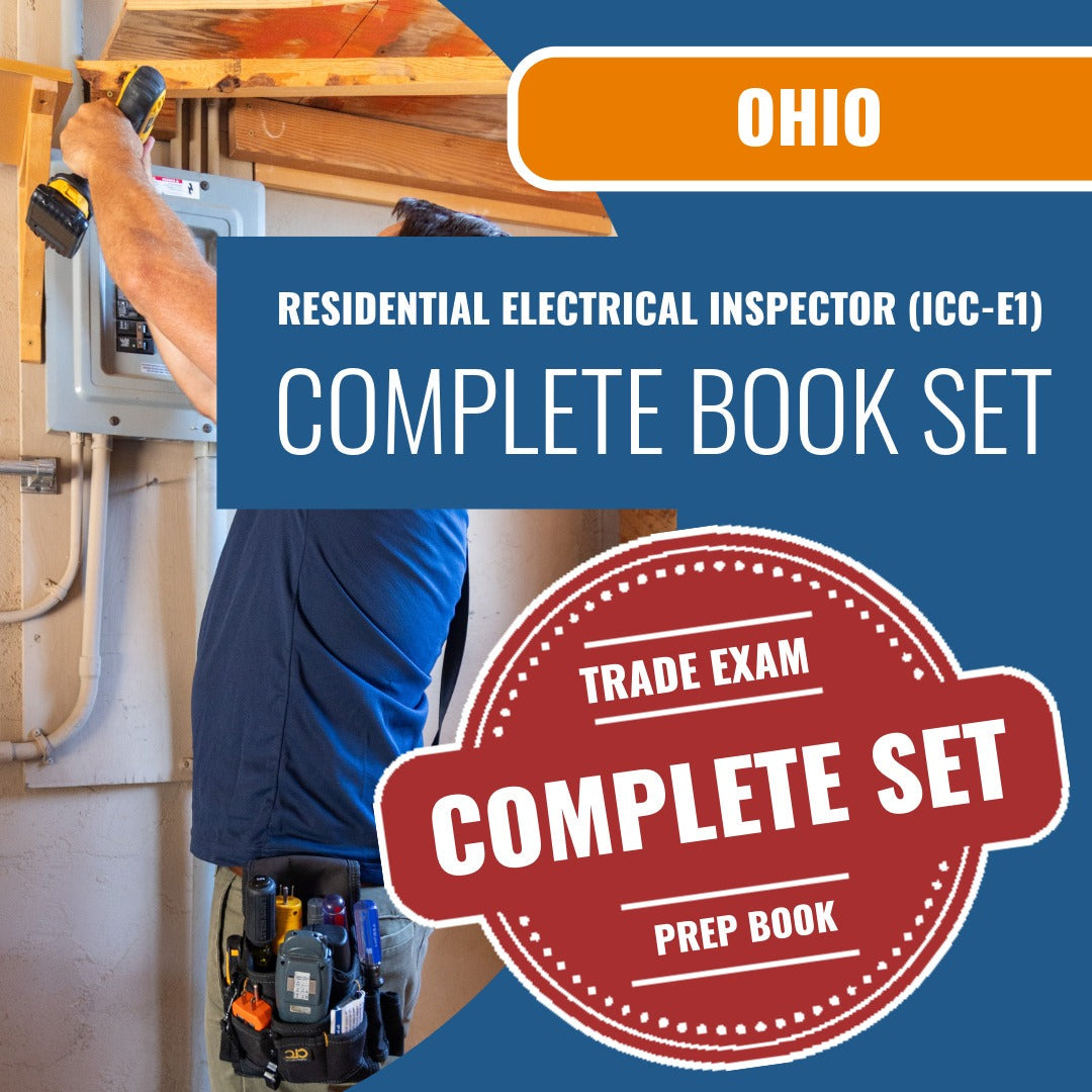 Ohio Residential Electrical Inspector - (ICC - E1) Exam Book Package
