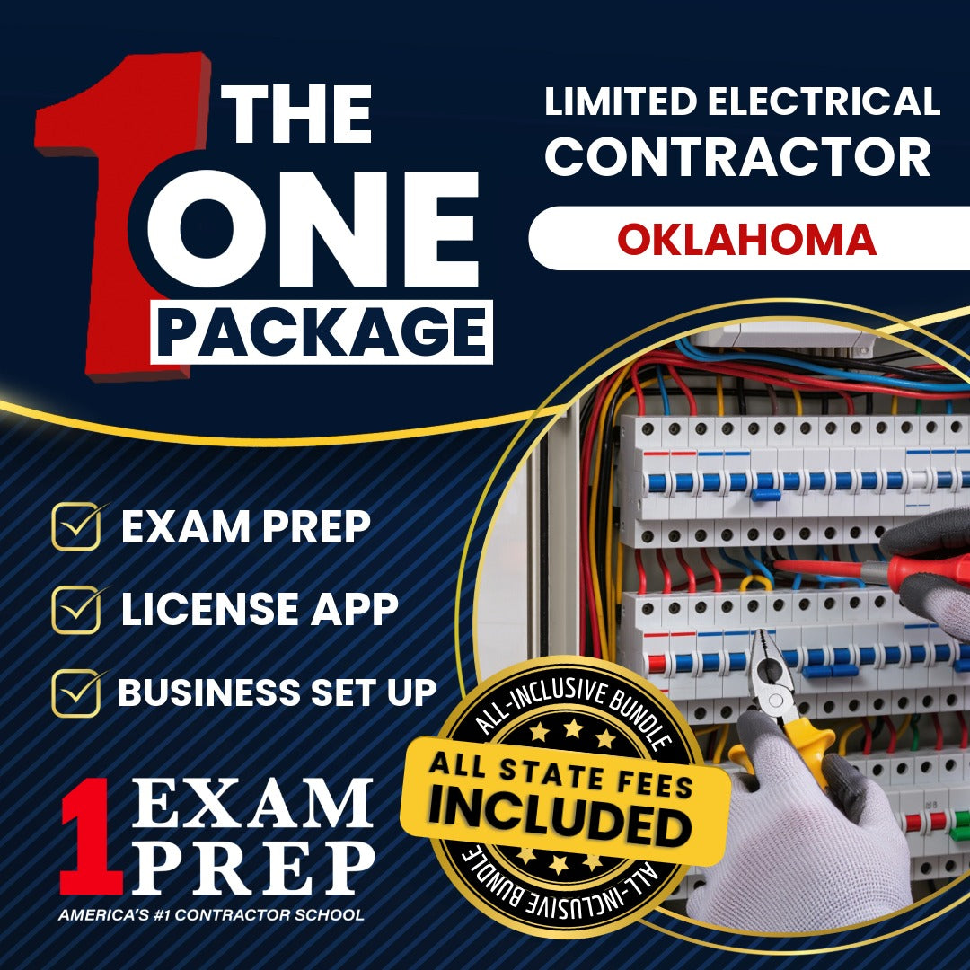 The 1 Package: All-Inclusive Oklahoma Limited Electrical Contractor Exam, Licensing & Business Setup Solution
