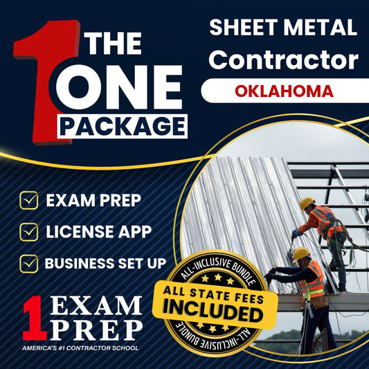 The 1 Package: All-Inclusive Oklahoma, Sheet Metal Contractor Exam, Licensing & Business Setup