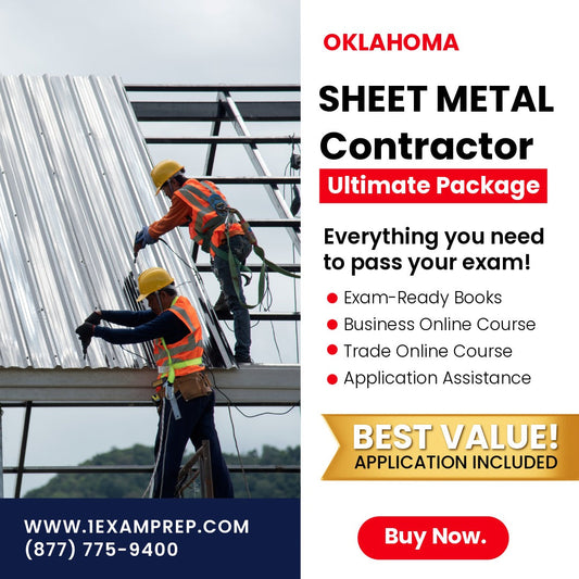 Oklahoma Sheet Metal Contractor Ultimate Exam Prep Rental Package