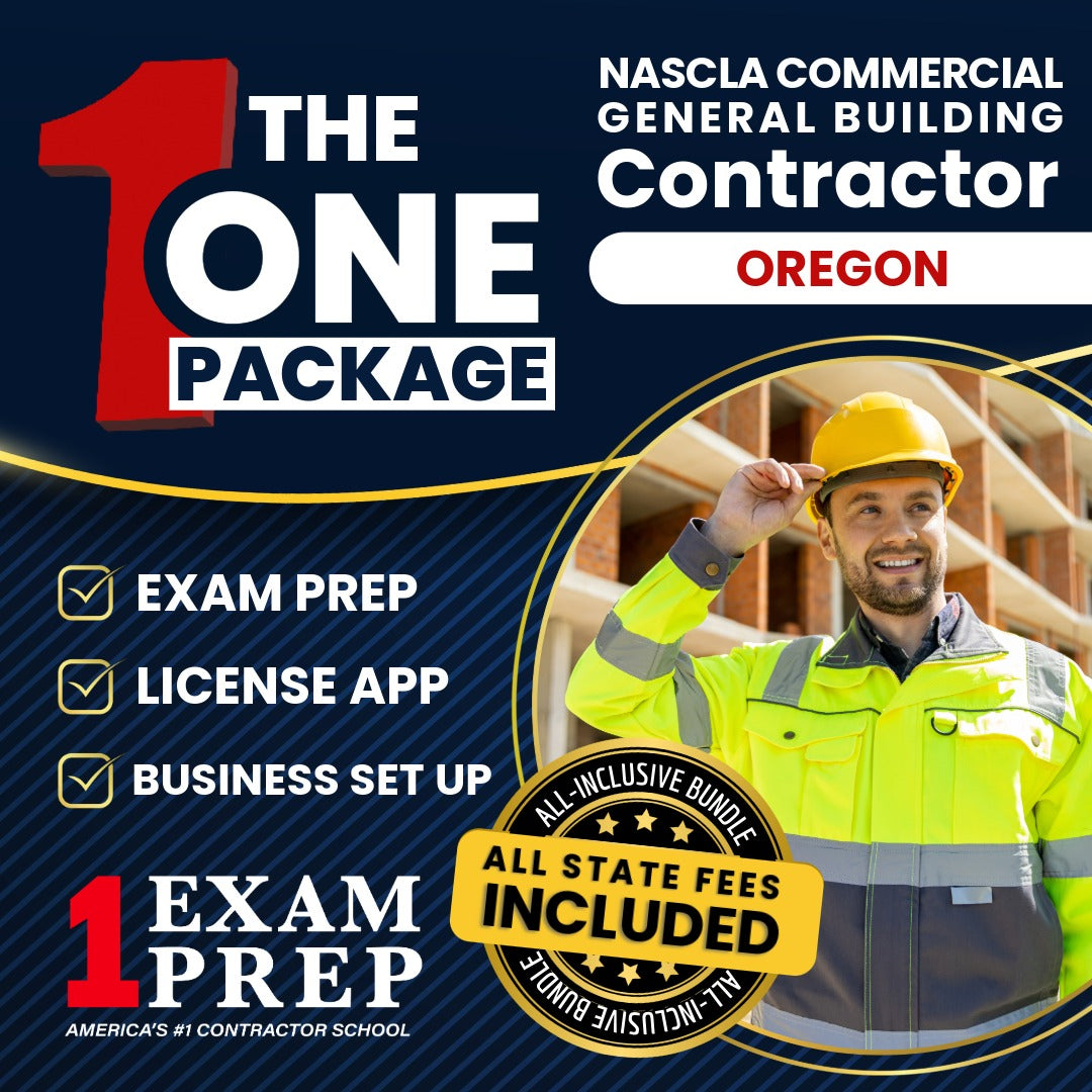 The 1 Package: All-Inclusive Oregon NASCLA Commercial General Building Contractor Licensing & Business Setup