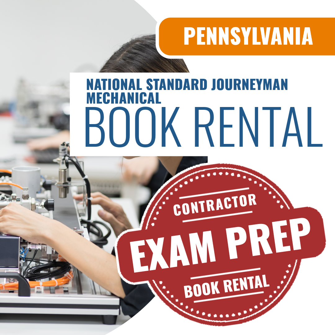 Reading Pennsylvania National Standard Journeyman Mechanical (ICC - F31-N)- Books & Courses Rental Package