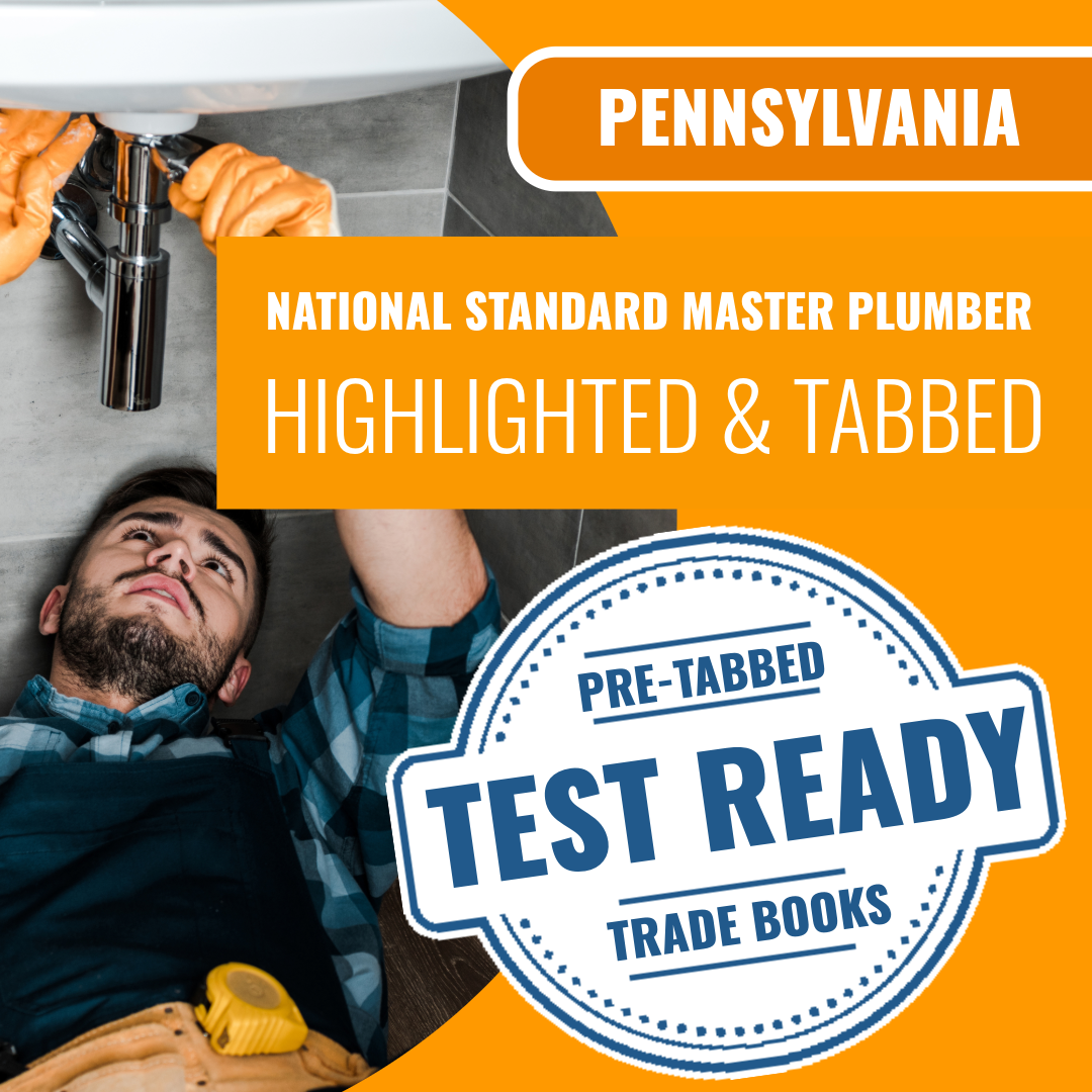 Reading Pennsylvania National Standard Master Plumber (ICC - F24-N) Highlighted & Tabbed Book Package
