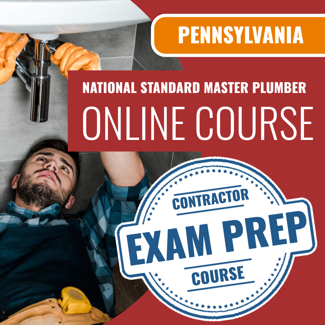 Reading Pennsylvania National Standard Master Plumber (ICC - F24-N) - Online Exam Prep