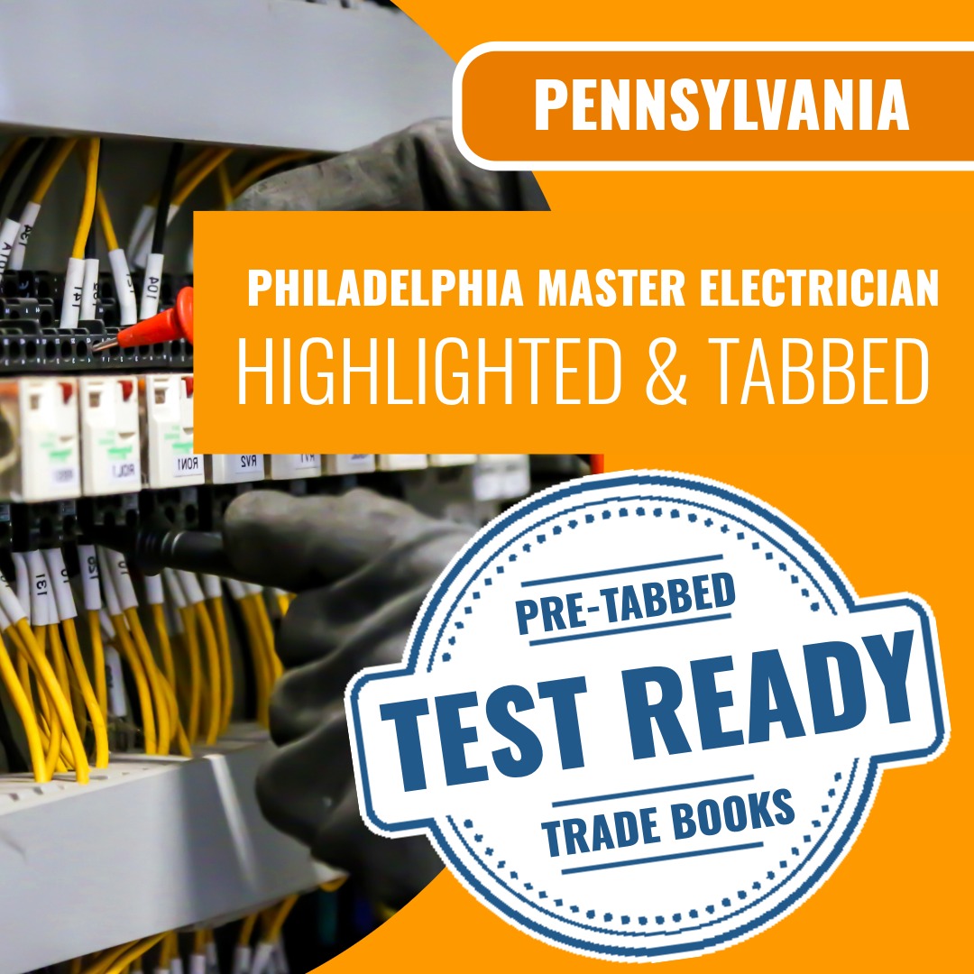 Philadelphia Pennsylvania Standard Master Electrician (ICC - 211_PA_PH) Highlighted & Tabbed Book Package