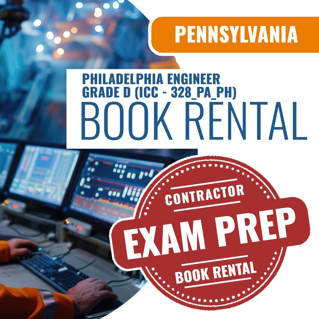 Philadelphia Pennsylvania Engineer Grade D (ICC - 328_PA_PH) - Books & Courses Rental Package