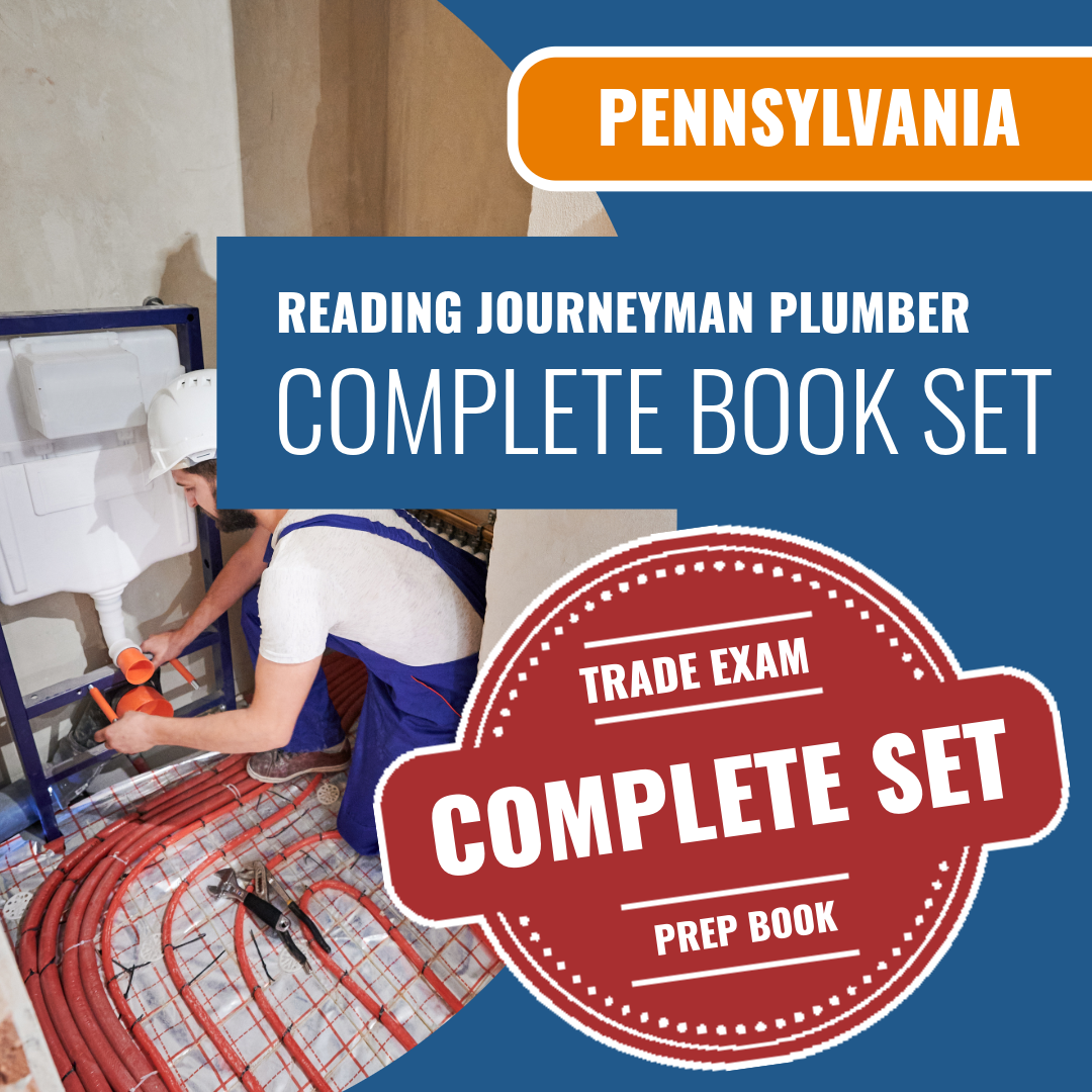 Reading Pennsylvania Journeyman Plumber (ICC - G25-N) Exam Book Package