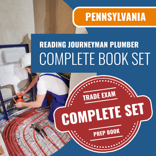 Reading Pennsylvania Journeyman Plumber (ICC - G25-N) Exam Book Package