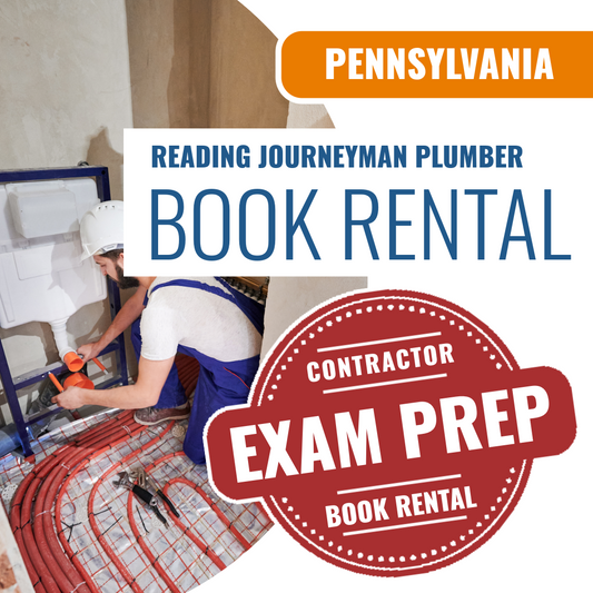 Reading Pennsylvania Journeyman Plumber (ICC - G25-N) - Books & Courses Rental Package