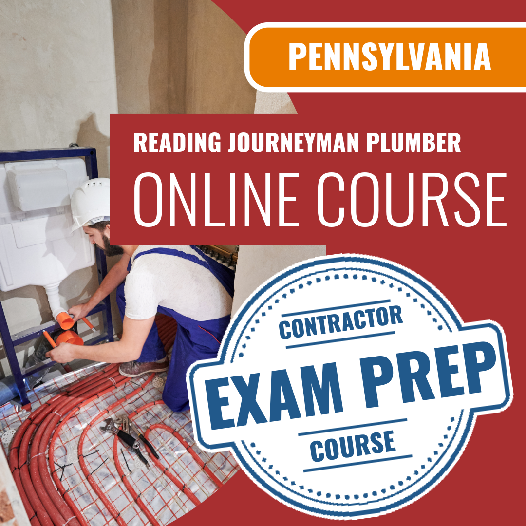 Pennsylvania Reading Journeyman Plumber (ICC - G25-N) - Online Exam Prep