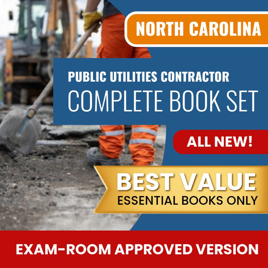 North Carolina Public Utilities Contractor Books Allowed into Exam Package