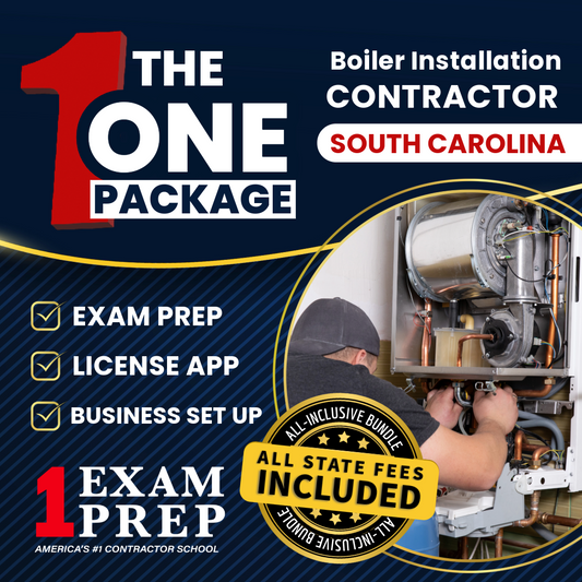 The 1 Package: All-Inclusive South Carolina Boiler Installation Contractor Exam, Licensing & Business Setup Solution