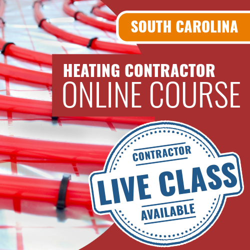 South Carolina Heating Contractor Exam - Online Exam Prep Course