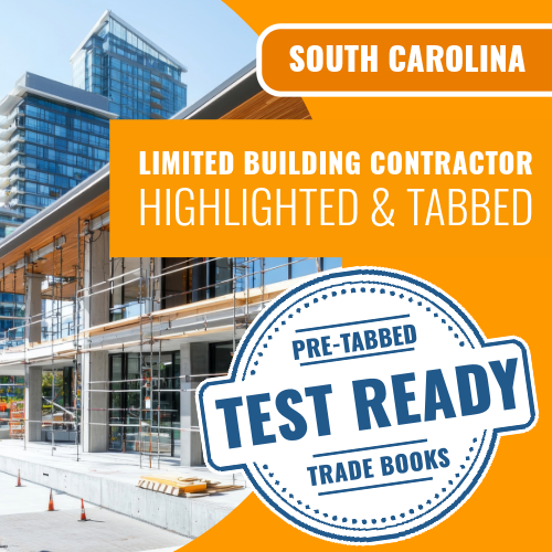 South Carolina Limited Building Contractor Book Package Pre Tabbed and Highlighted