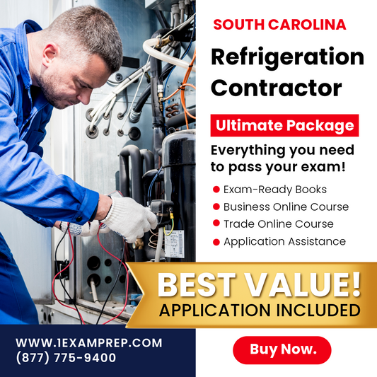 South Carolina Refrigeration Contractor Ultimate Exam Prep Rental Package