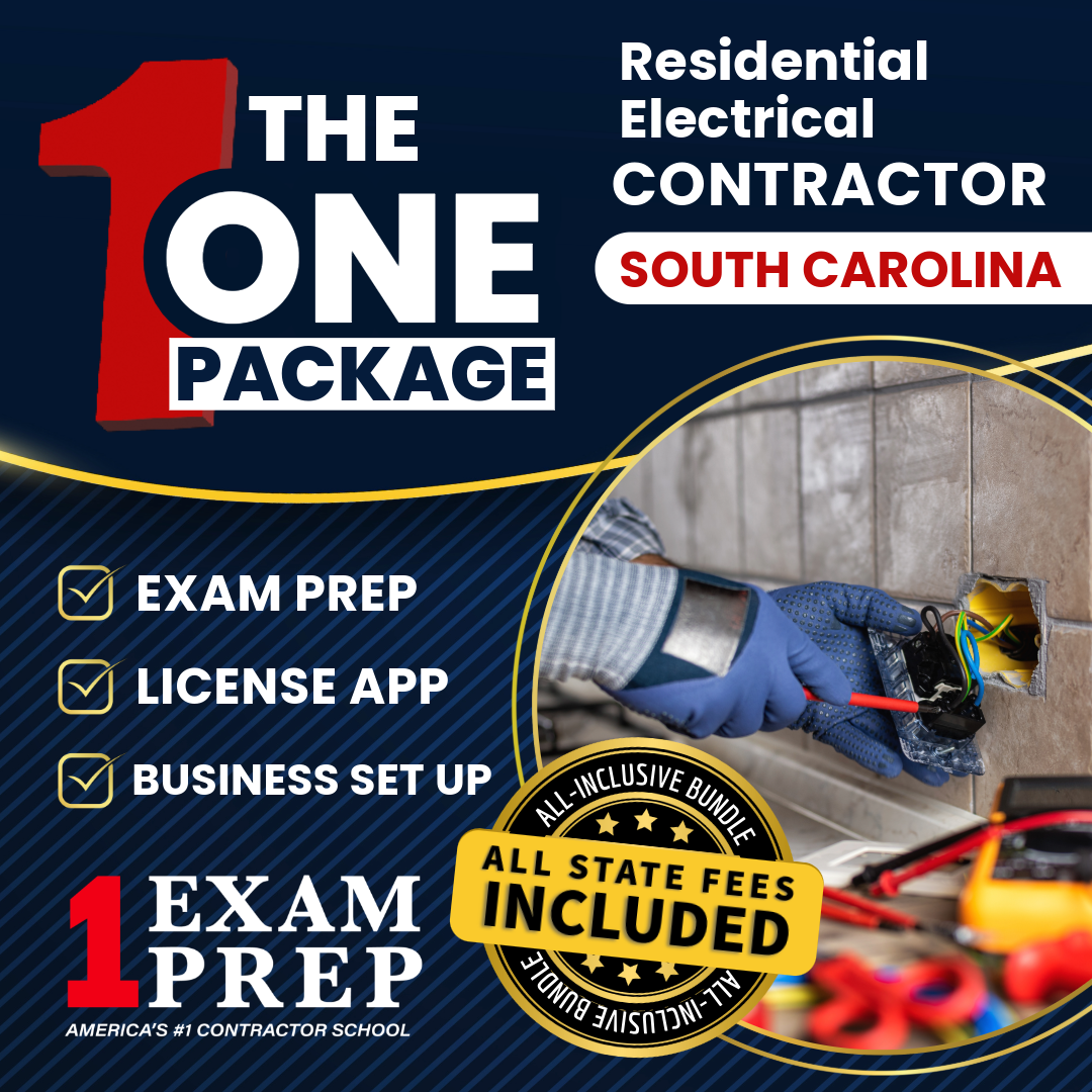 The 1 Package: All-Inclusive South Carolina Residential Electrical Contractor Exam, Licensing & Business Setup Solution