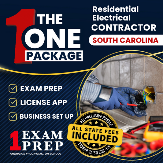 The 1 Package: All-Inclusive South Carolina Residential Electrical Contractor Exam, Licensing & Business Setup Solution